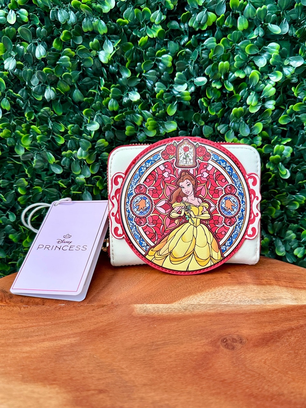 Loungefly Disney Beauty and the Beast Belle Stained Glass Portrait Wallet
